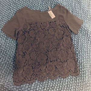 Black lace top size XS